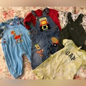 Lot of 4 gently worn baby outfits size 18 month